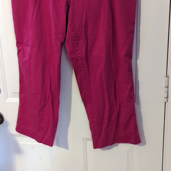 George Brand Magenta Pants Zip Up Button Closure Stretch 16W - Picture 3 of 10
